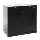 Polar G Series 2 Door Back Bar Cooler Hinged Doors 208Ltr