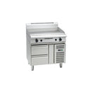 Waldorf 800 Series GP8900G-RB  900mm Gas Griddle - Refrigerated Base