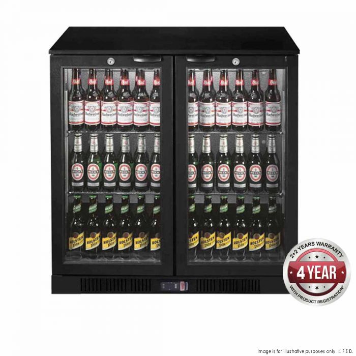 Thermaster 208L Double Door Bar Cooler  900 x 530 x 835mm