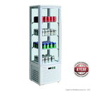 Thermaster 220L Four Sided Upright Glass Display 515 x 485 x 1618mm