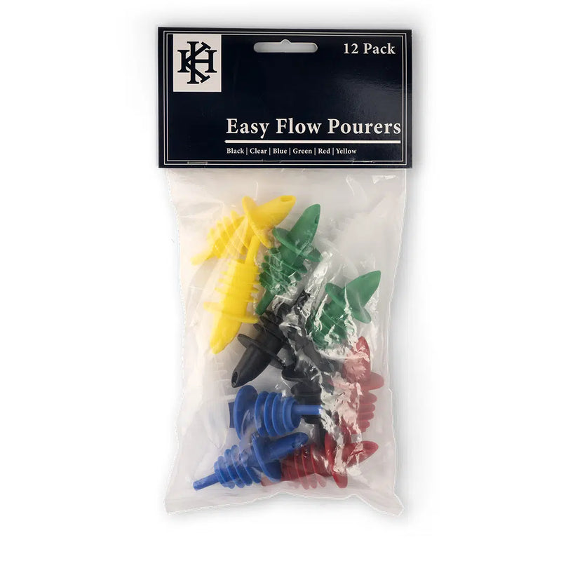 Pourer - Easy Flow Plastic 12 pack, mixed colours