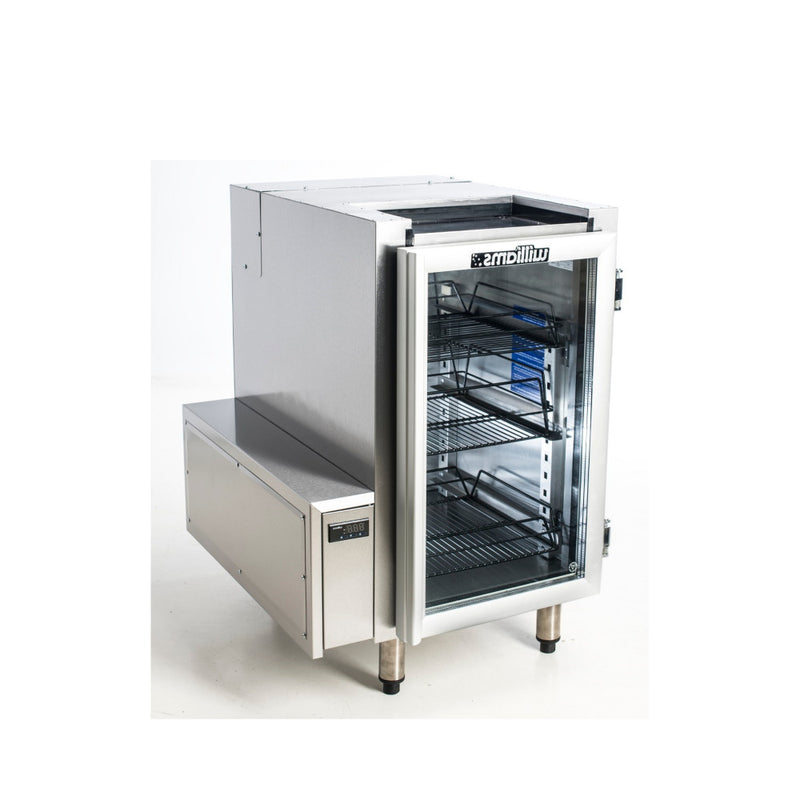 Glass Chiller - 1 Door Remote Glass Chiller Slimline with two shelves and left hand services