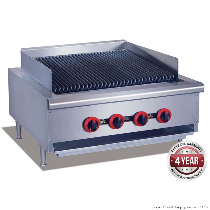 Char Grill 4 Burner 610x770x360+100mm LPG-84mj/h