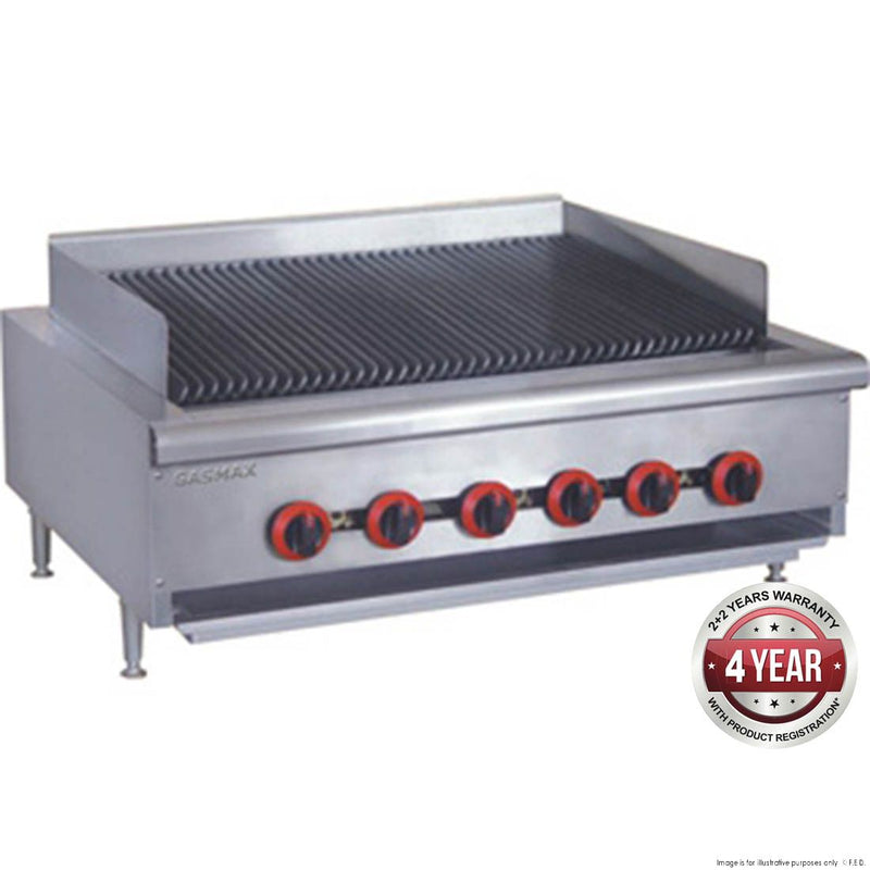 Char Grill 6 Burner 915x770x360+100mm NG-126mj/h