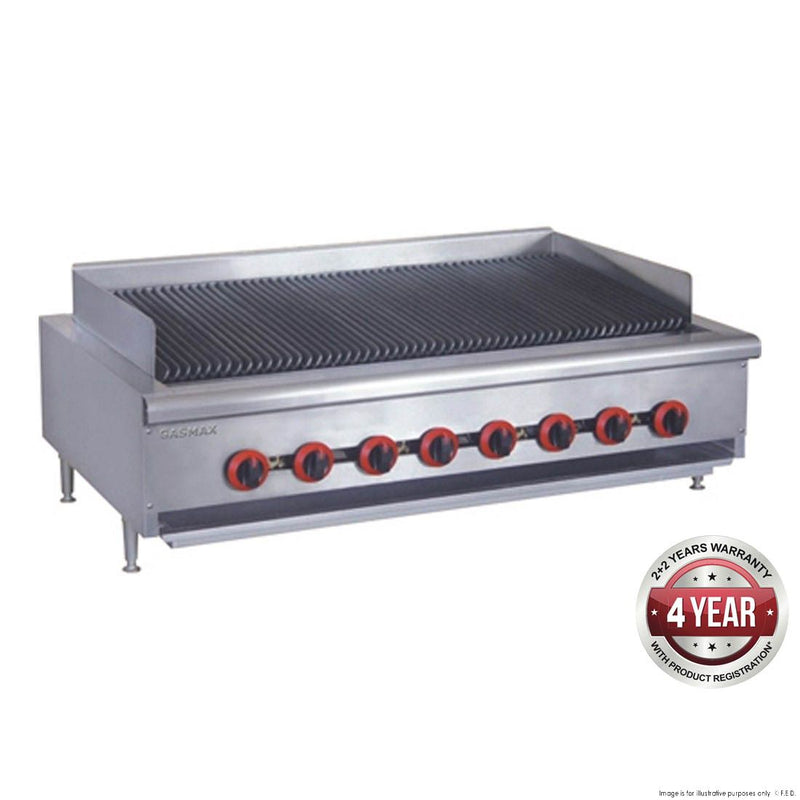 Char Grill 8 Burner 1220x770x360+100mm NG-176mj/h