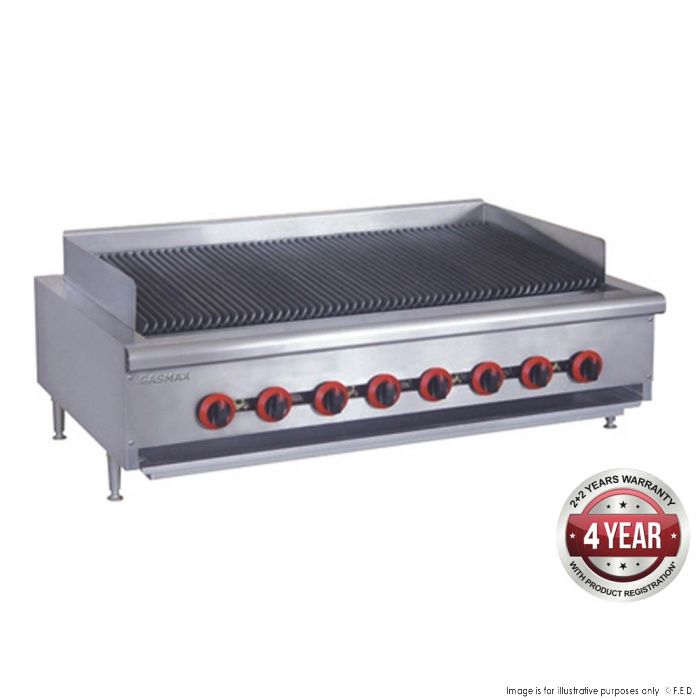 Char Grill 8 Burner 1220x770x360+100mm LPG-176mj/h