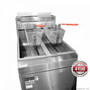 5 Burner Gas Fryer Twin Vat 534x769x1326mm LPG - 120mj/h