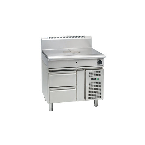 Waldorf 800 Series RN8100G-RB 900mm Gas Target Top*Refrigerated Base