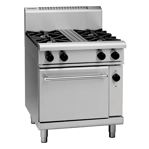 Waldorf 4 Burner Gas Range, Electric Convection Oven