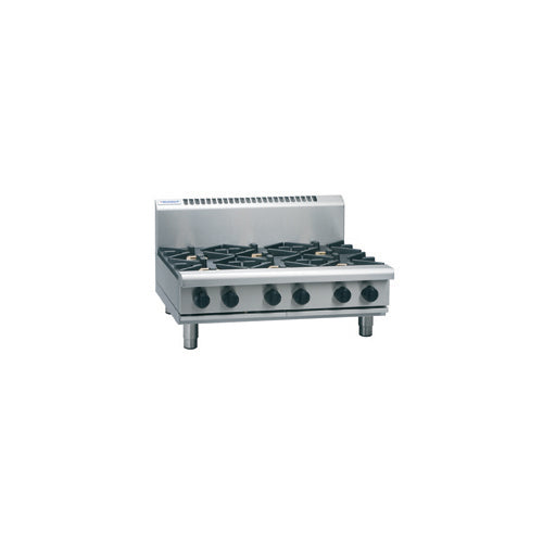 Waldorf 900mm 6 Open Burner Gas Cooktop Bench Model