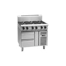 Waldorf 800 Series RN8600G-RB 900mm Gas Cooktop - Refrigerated Base