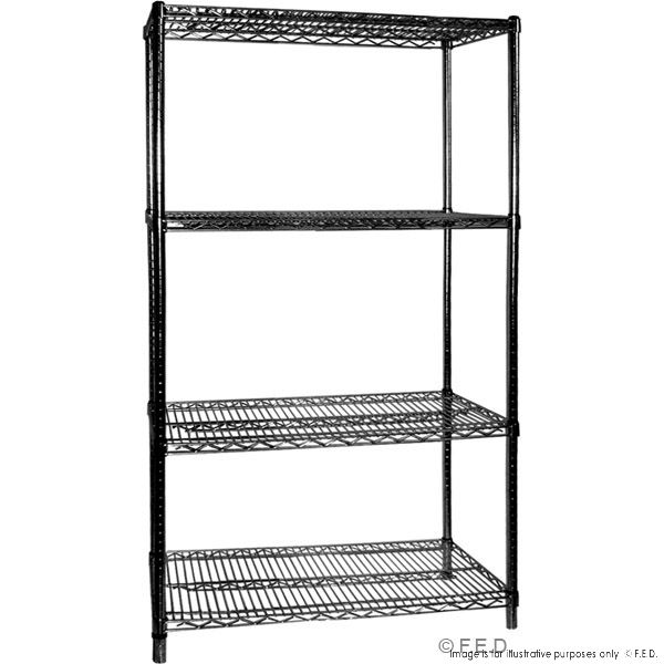 Shelving Set-Black 610x457mm