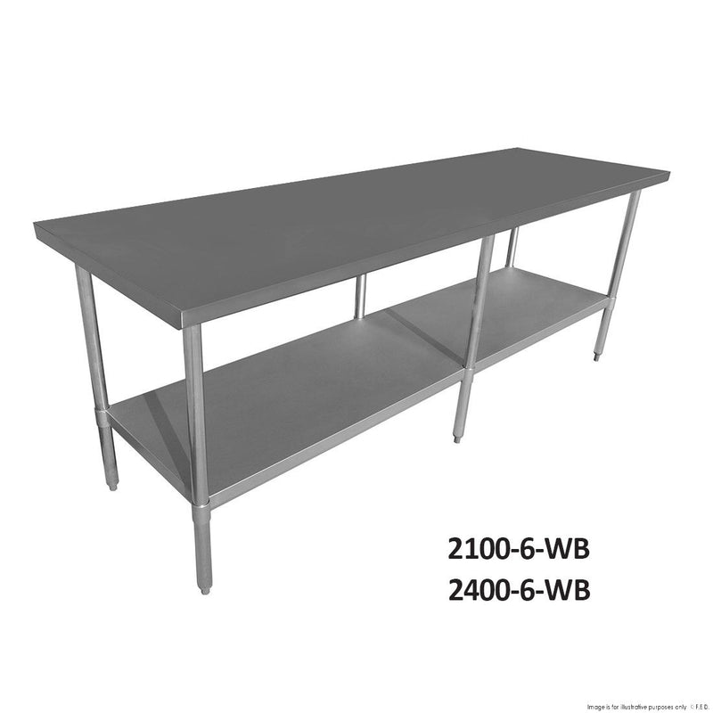 Work Bench with Undershelf 2400x600x900mm