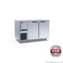 Thermaster 212L S/S Double Door Bench Fridge 1200 x 700 x 850mm