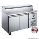 390L S/S Two Door Refrigerated Sandwich Counter 1360X700X1085mm 320W/10A