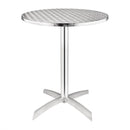 Bolero St/St Round Flip Top Bistro Table - 60cm