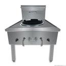 Single Wok Duckbill Burner 600x850x1300mm LPG - 115mj/h