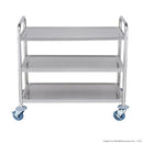S/S Trolley with 3 Shelves