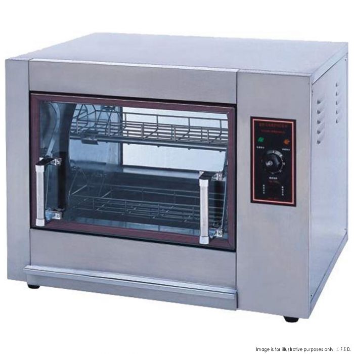 8-12 Chicken Electric Rotisserie 800x630x610mm 4800W/20A