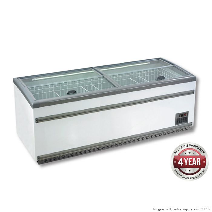 Thermaster 1040L Supermarket Island Freezer 2500 x 850 x 930mm